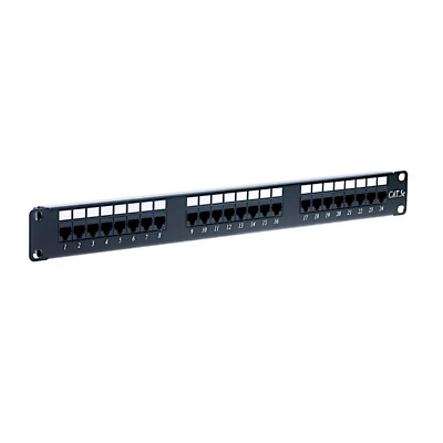 Com Cables, 24 Port Patch Panel (Cat 5E)