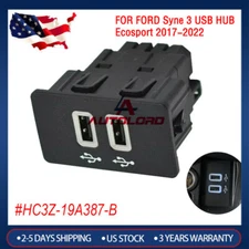 NEW FOR FORD Ecosport 17-22 Sync 3 USB HUB CARPLAY READER MODULE TWIN PORT