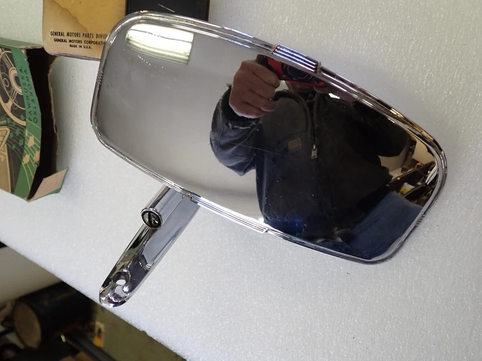 Espejo retrovisor exterior convexo cromado muy cool personalizado años 40 años 50 años 60 ¡Bonito! Foto 2 de 4