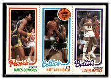 1980-81 Topps #248/32/118 James Edwards Nate Archibald Elvin Hayes