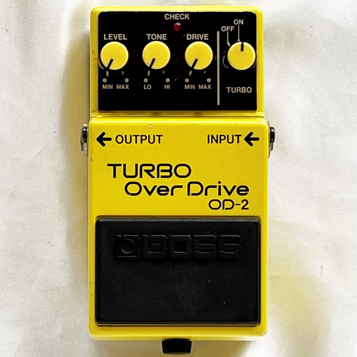 Boss Turbo Overdrive OD-2 1988 Made in Japan Vintage Pedal Black Label  Tested