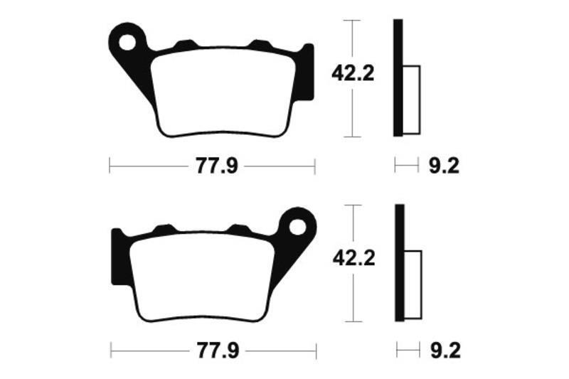 Plaquettes De Frein Arrière Céramique - Pour Yamaha XT700Z Tenere 2019-2022 Et MT-03 660cc 2006-2012