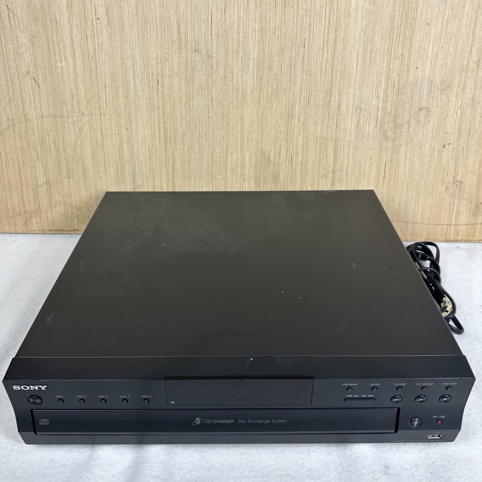 Sony 5 CD Changer Disc ExChange System Compact Disc Player CDPCE500