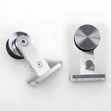 Kinmade Stainless Steel Sliding Barn Door Hardware Kit- Only Rollers. F