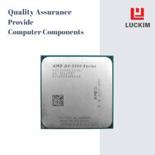 AMD A4-5300 CPU - Socket FM2 2 Cores 2 Threads 3.4GHz 1MB L2 Cache 2MB L3 Cache