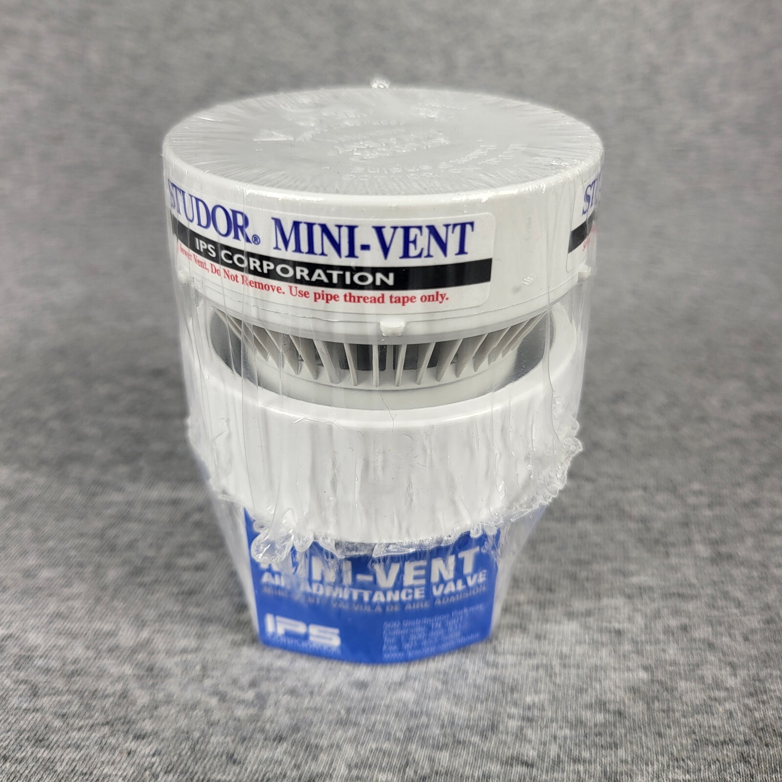 Studor Mini Vent Air Admittance Valve White Finish 2" Dia ABS Plastic