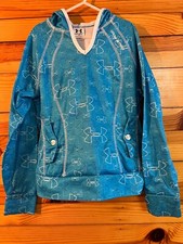 Under Armour Hoodie Blue Pull Over Hooded Sweatshirt with Pockets Size YSM  S 