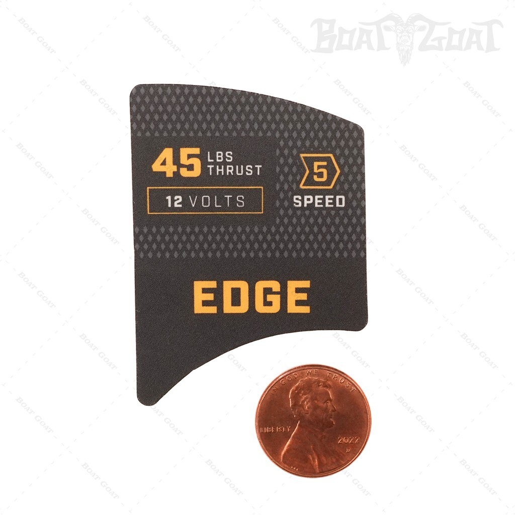 Minn Kota Edge 45 Top Cover Decal - 12 Volts - 5-Speed - Foot