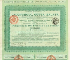 INDONESIA RUBBER, GUTTA, BALATA COMPANY stock certificate/bond