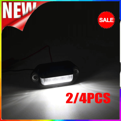 Apsmotiv 2PCS 4LED License Number Plate Light Lamps For Truck SUV Trailer Lorry 24V Car Number Plate Price In India - Buy Apsmotiv 2PCS 4LED License Number Plate Light Lamps For Truck - Foto 4