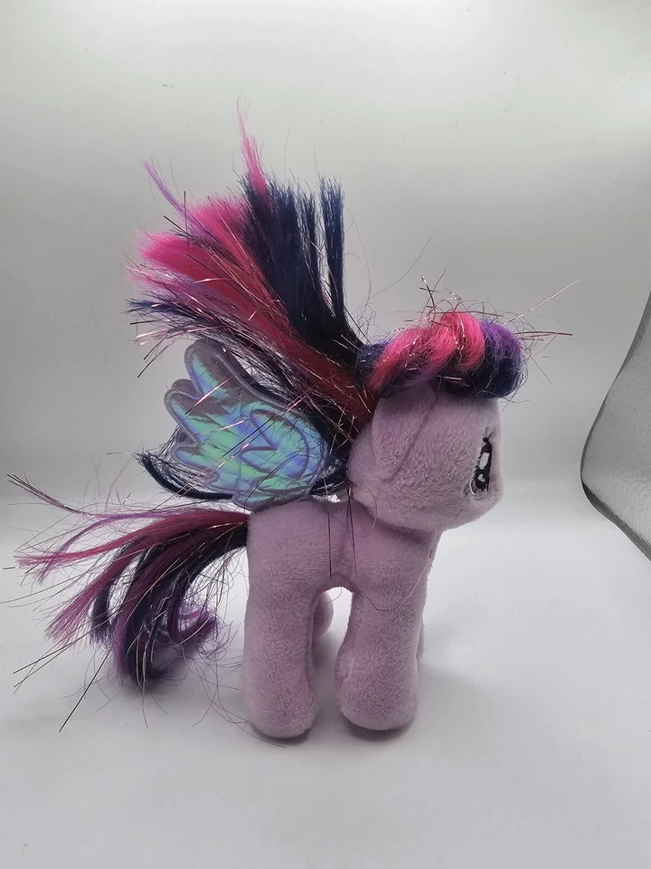 My Little Pony 2015 Ty Beanie Babies TWILIGHT SPARKLE Purple 4" clip on RETIRED  - Image 3 of 4