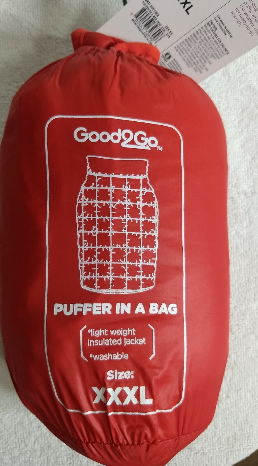 good2go puffer in a bag