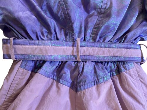 BOGNER 80’s Ski Suit Snowsuit SIZE 10L Apres Ski Party Fashion Purple Belted USA - Picture 14 of 24