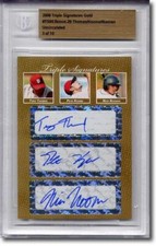 Tony Thomas * Pete KOZMA * Nick Noonan * Rookie Autograph BGS Auto RC #/10