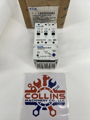 Eaton N101CS1C3A-MLS Non-Reversing Starter Open NEMA FVNR Size 1 3P 27A 24V 10HP