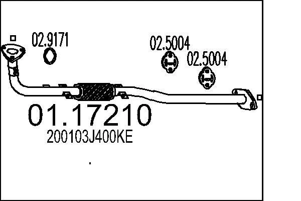 TUYAU D'éCHAPPEMENT NISSAN PRIMERA 2.0 16V,PRIMERA HATCHBACK 2.0 16V - Photo 2/2