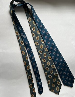 Sterling & Cox Ties - 2 Counts. Pre- Owned.