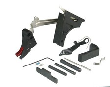 GLOCK 19 Gen 3 Lower Parts Kit LPK Adj Al Trigger Black Shoe With Red Safety