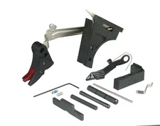 GLOCK 19 Gen 3 Lower Parts Kit LPK Adj Al Trigger  Black Shoe With Red Safety