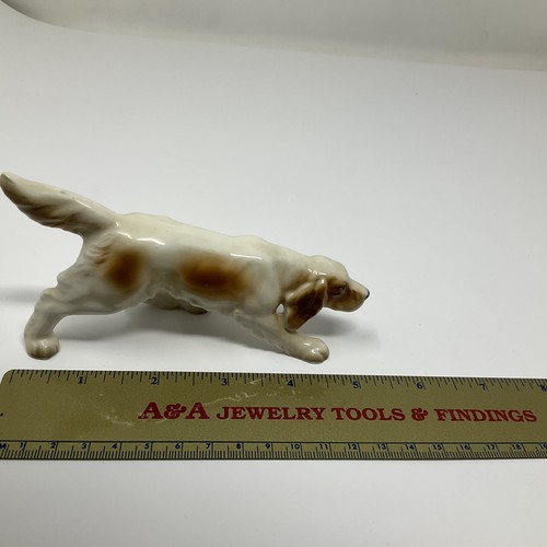 Antique Beagle Dog Ceramic Decor - Creeping Stance Figurine - Picture 11 of 12