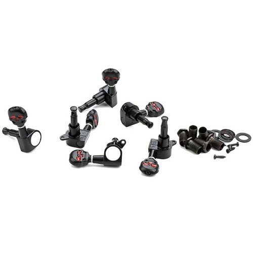 6Pcs Skull Button Tuning Pegs Keys Tuner Machine Heads Knob Guitar Part - Picture 3 of 8