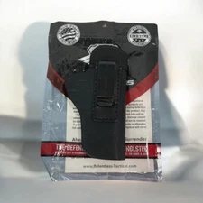 The Defender Leather IWB Holster - Fits All 1911 Style - Right Side - Black