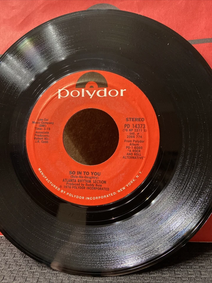 ATLANTA RHYTHM SECTION -SO IN TO YOU - ORIGINAL 45 - GREAT SHAPE-MINT VINYL/1976 - Image 3 of 4
