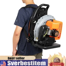 2024 New Upgraded 63CC 2-Stroke 850CFM 4.3HP Commercial Backpack Gas Leaf Blower