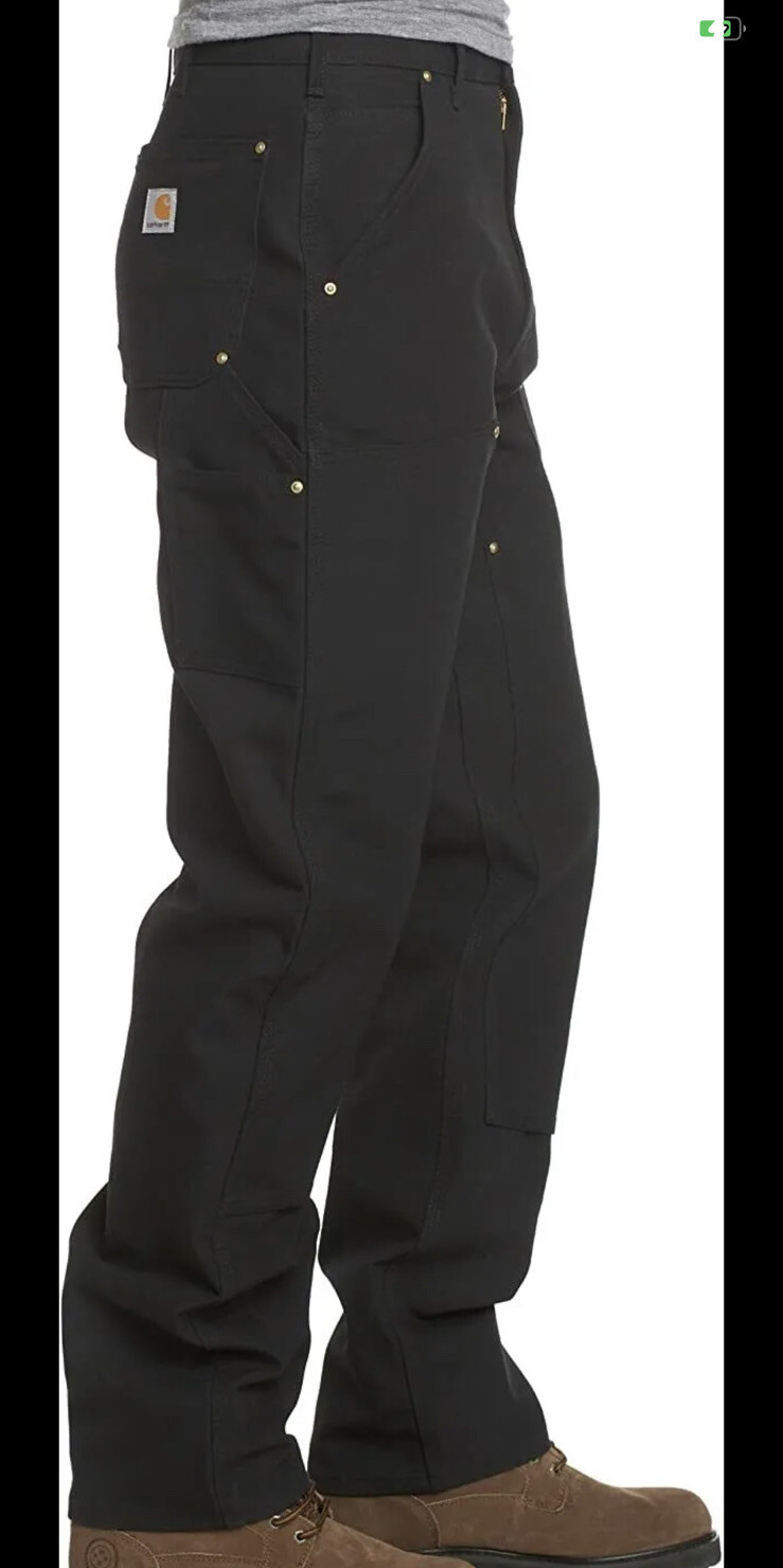 Carhartt Men's Loose Fit Firm Duck DoubleFront Utility Work Pant 46x32