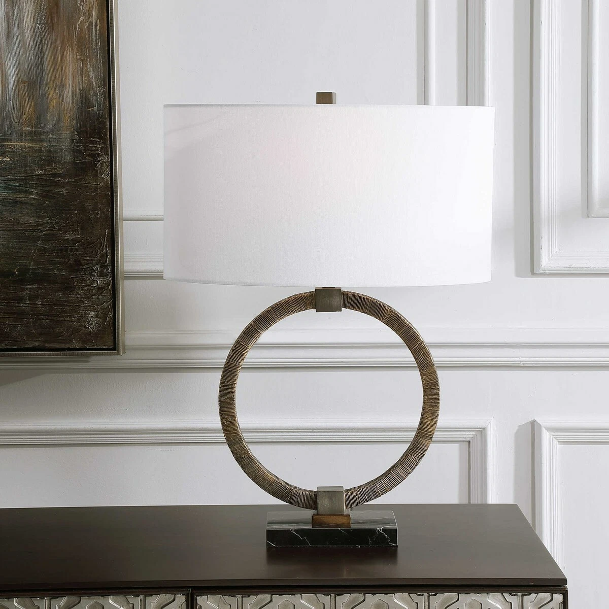 Gold accent table sale lamp