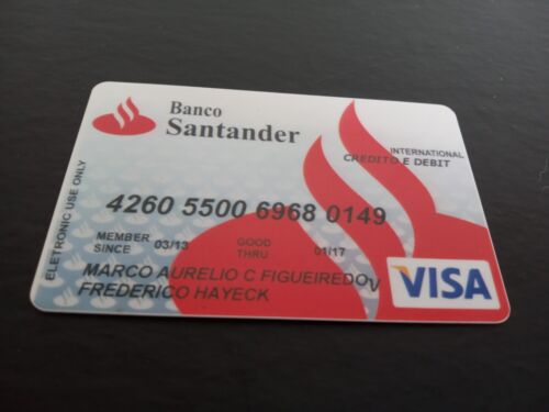 Brasil - Santander Bank - Visa - Expired Card