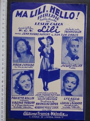 partition MY LILI, HELLO - Leslie Caron - film LILI - Photo 1/3