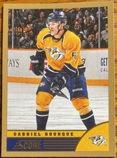 2013-14 Score Gold Gabriel Bourque #288 Nashville Predators