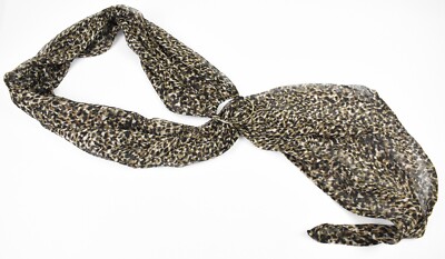 Unknown Schal Damen One Größe Dünn Asymmetrisch Doppellagig Leopardenmuster Ring