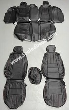 Honda Accord Katzkin Black Leather Seat Covers Ex Sport Hybrid Red Stitching