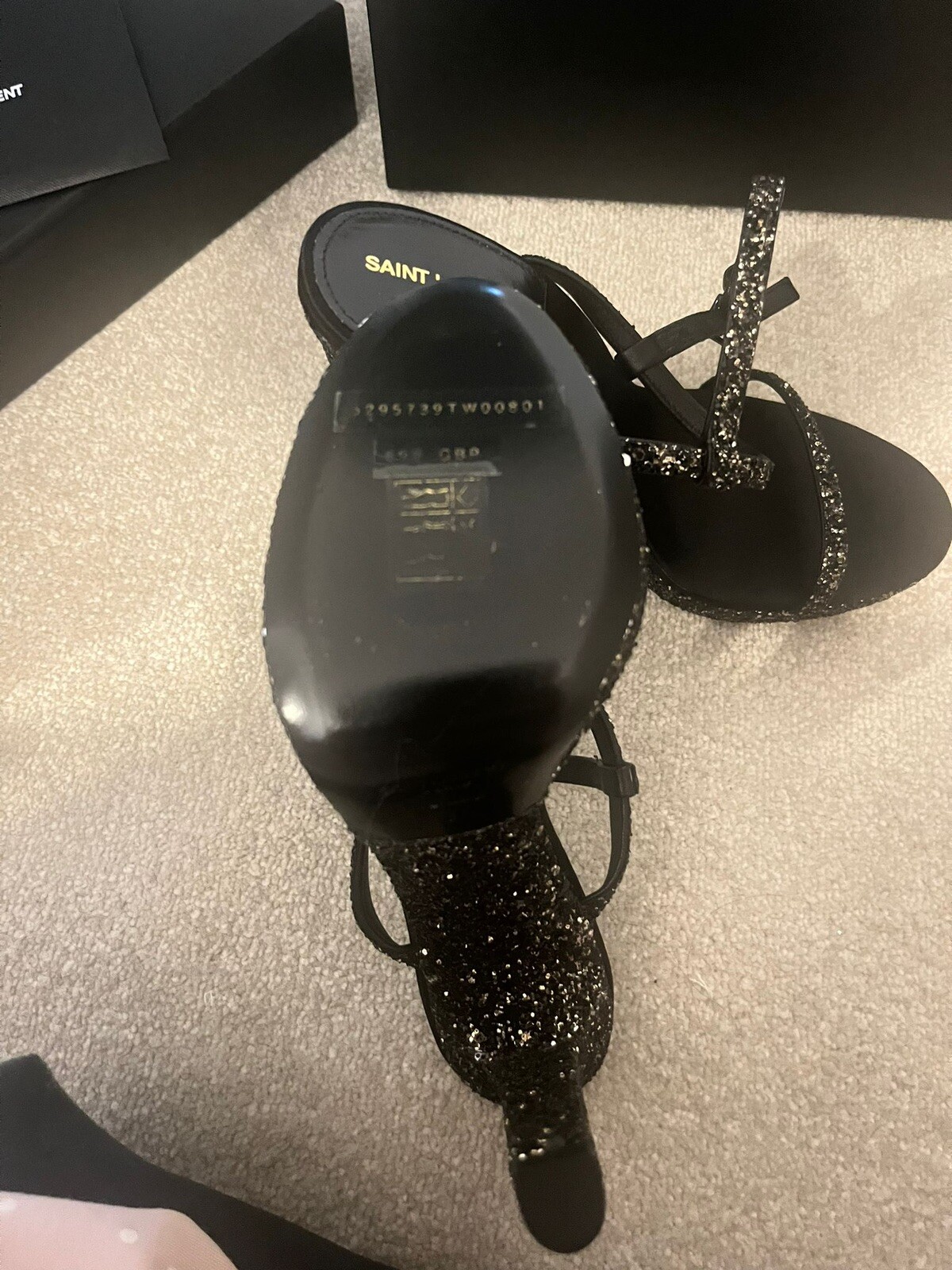 Vintage YSL Yves Saint Laurent Black shoes size U.K. 6.5