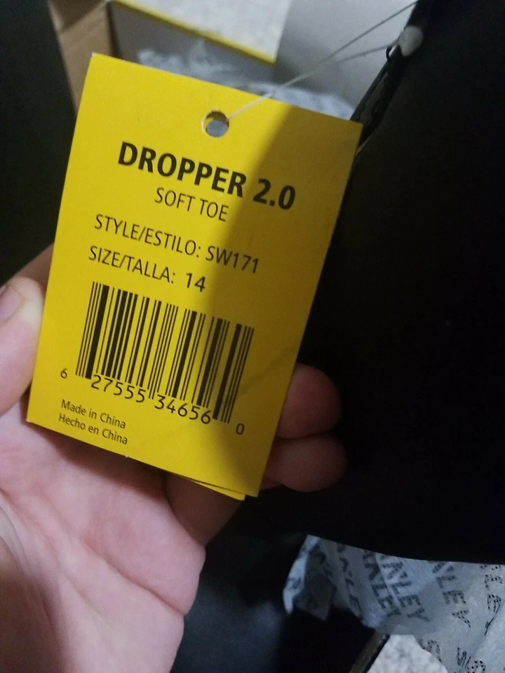 Zapato de construcción Stanley Dropper 2.0 punta suave para hombre talla 14 Foto 4 de 4