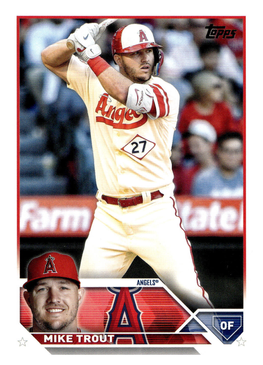 2023 Topps 27 Mike Trout   Los Angeles Angels