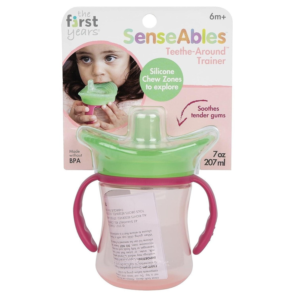 The First Years SenseAbles Teethe-Around Silicone Sensory Trainer Cup, oz