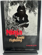 1985 Ninja Knife Fighting Martial Arts Hardcover Dust Jacket  Illust. 115p