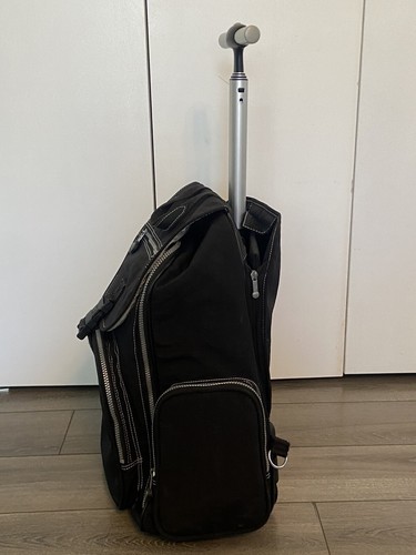 Kipling Wheeled Laptop Backpack Rolling 18” Black Carry On Luggage Bag - Picture 4 of 12