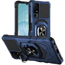 For Jitterbug Smart4 / TCL 40 XL / TCL 40 T Hybrid Magnetic Ring Kickstand Case