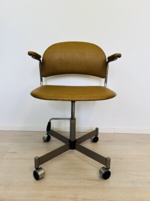 Vintage Mustard Kovona K-380 Office Chair 1970