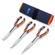 3 PCS 11 Inch Long Needle Nose Pliers Set with Handle, Extra Long Reach Pliers S