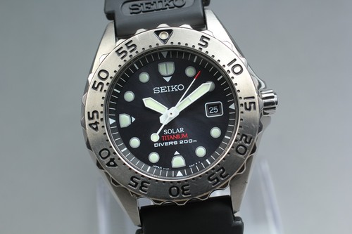 [Quasi come nuovo] Orologio al quarzo solare da uomo Seiko Air Diver ...
