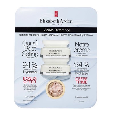 Elizabeth Arden Visible Difference Refining Moisture Cream 2x 75ml ea NEW