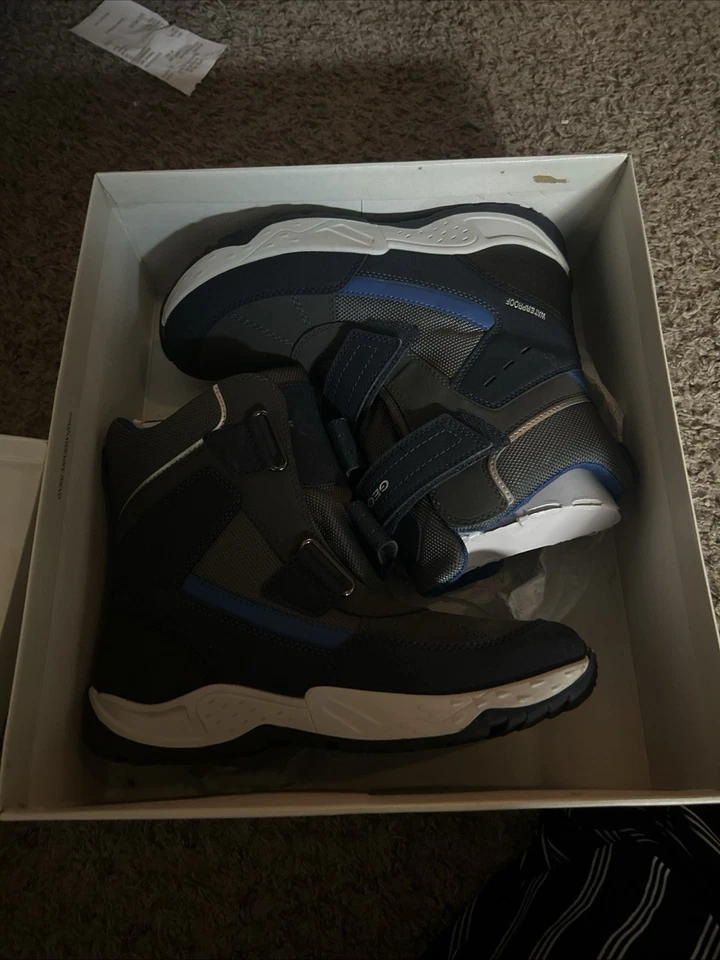 Geox Boys' J Sentiero Boots Thermal, Waterproof, Navy/Royal - Image 3 of 4