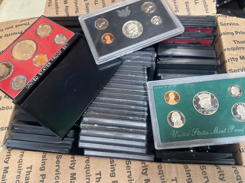 HUGE 62 Set LOT of 1969-1997 U.S. Proof Sets w/SILVER