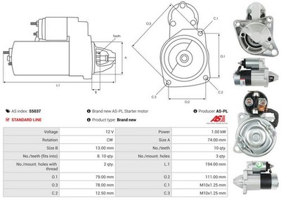 Für AUTOSTARTER S5037 Starter