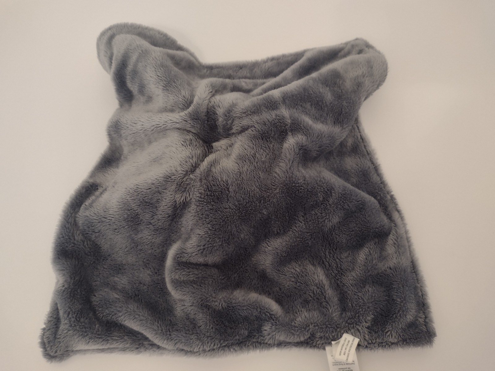 Carters Gray Panda Bear Security Blanket Plush White Thick Nunu Lovey